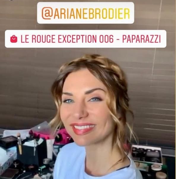 Ariane Brodier utilise le Rouge Exception 006 - Paparazzi